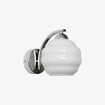 Art Deco Vintage Wall Lamp With White Glass Shade Modern NALANI