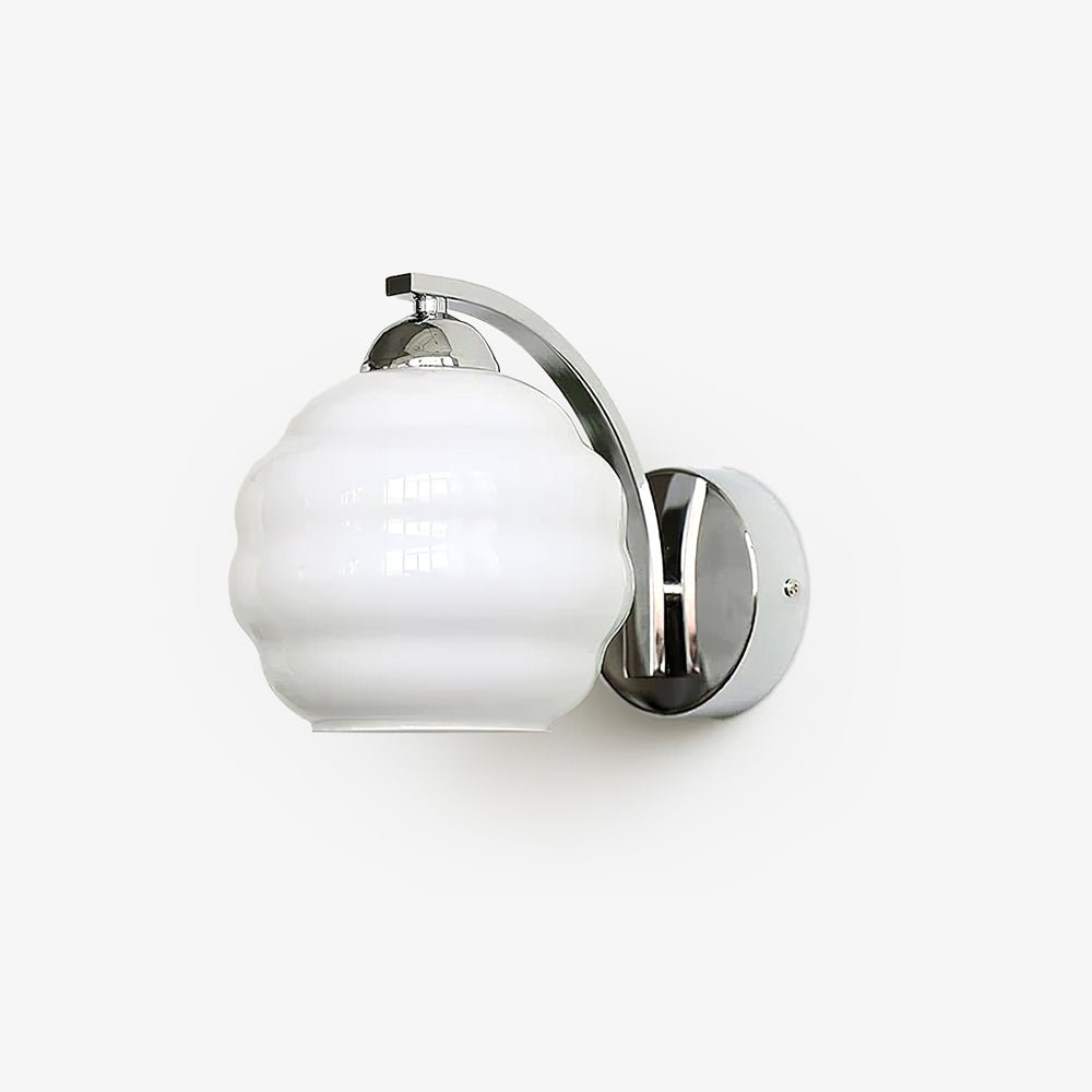 Art Deco Vintage Wall Lamp With White Glass Shade Modern NALANI