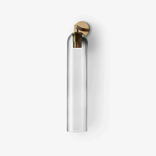 Elegant Art Glass Sconce With Luxe Cylindrical Lighting NALANI
