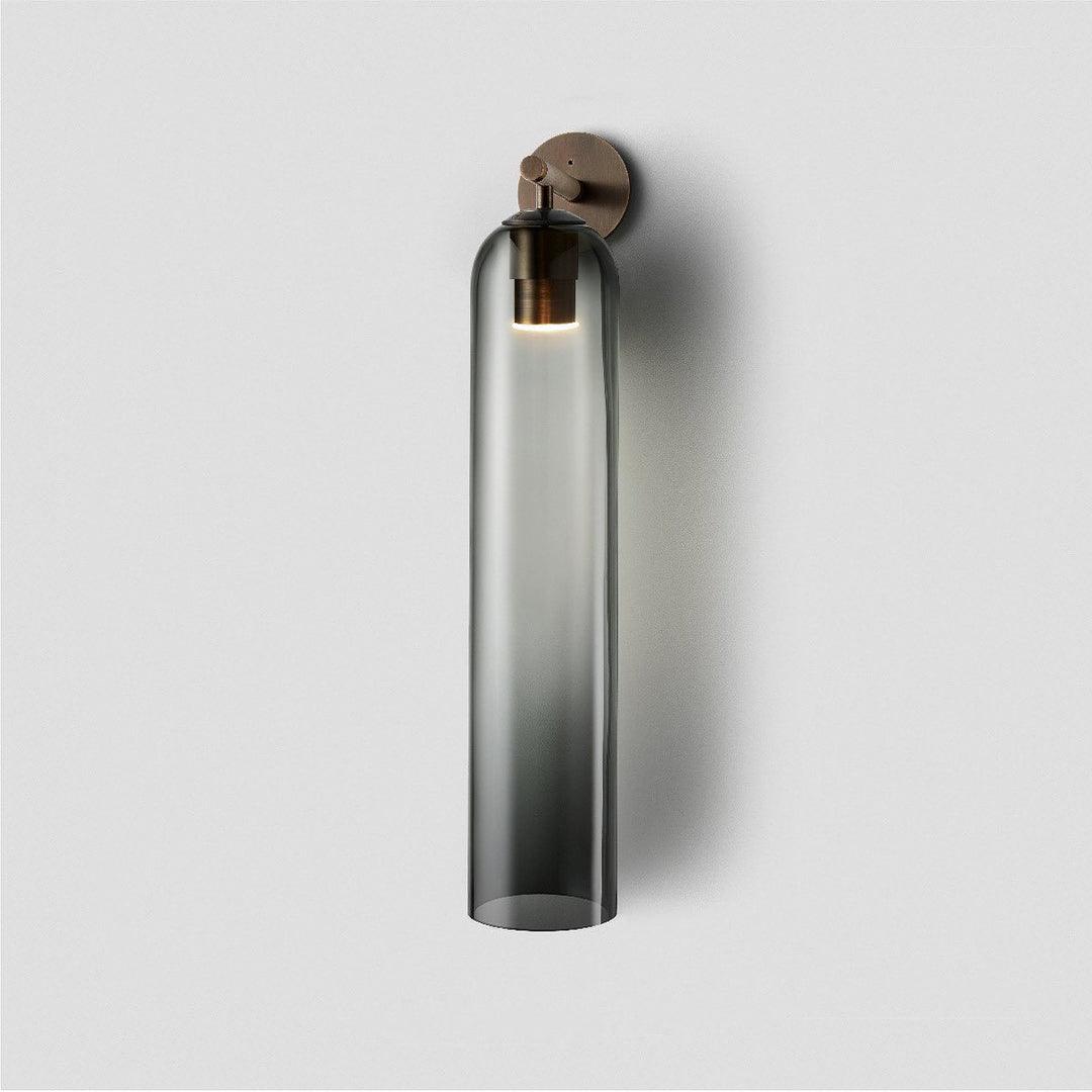 Elegant Art Glass Sconce With Luxe Cylindrical Lighting NALANI
