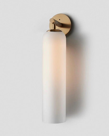 Elegant Art Glass Sconce With Luxe Cylindrical Lighting NALANI