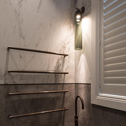 Elegant Art Glass Sconce With Luxe Cylindrical Lighting NALANI