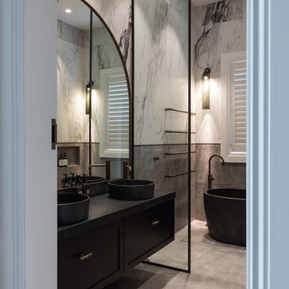 Elegant Art Glass Sconce With Luxe Cylindrical Lighting NALANI