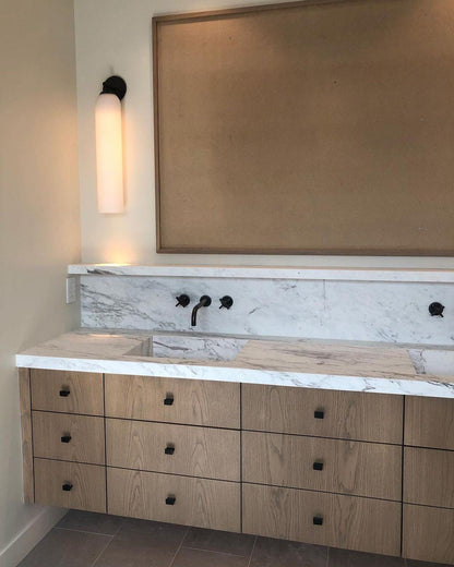 Elegant Art Glass Sconce With Luxe Cylindrical Lighting NALANI