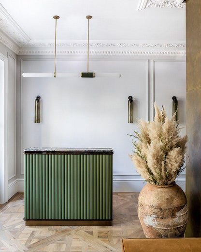 Elegant Art Glass Sconce With Luxe Cylindrical Lighting NALANI