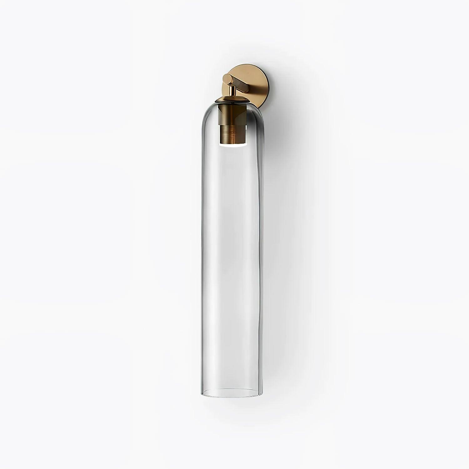 Elegant Art Glass Sconce With Luxe Cylindrical Lighting NALANI