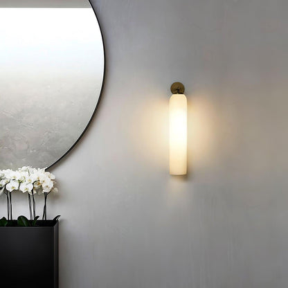 Elegant Art Glass Sconce With Luxe Cylindrical Lighting NALANI
