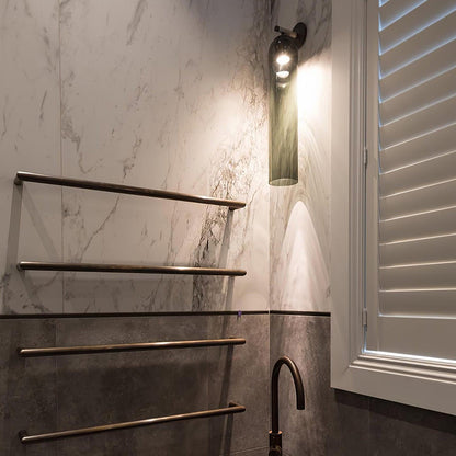 Elegant Art Glass Sconce With Luxe Cylindrical Lighting NALANI