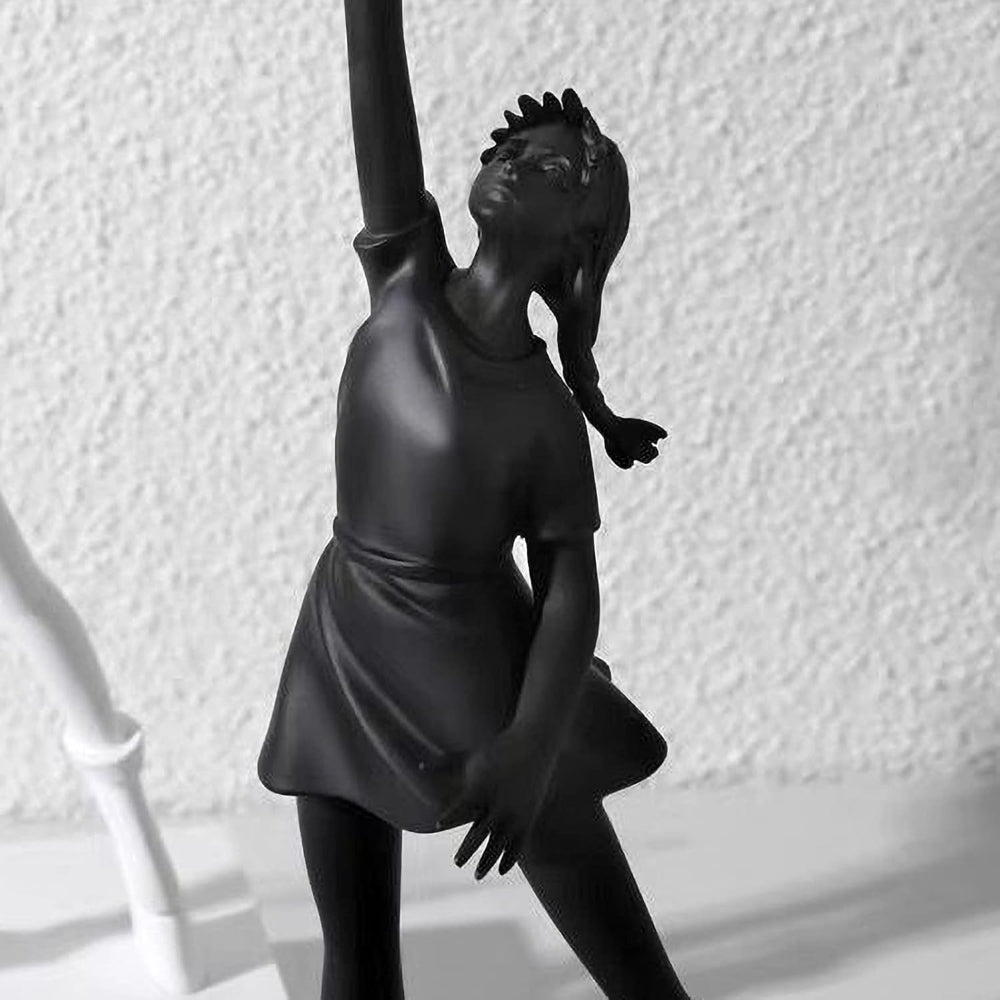 Resin Balloon Girl Sculpture Expressing Innocence And Hope NALANI