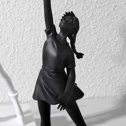 Resin Balloon Girl Sculpture Expressing Innocence And Hope NALANI