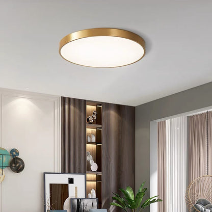 Circular Flush Mount LED Ceiling Lights Gold NALANI