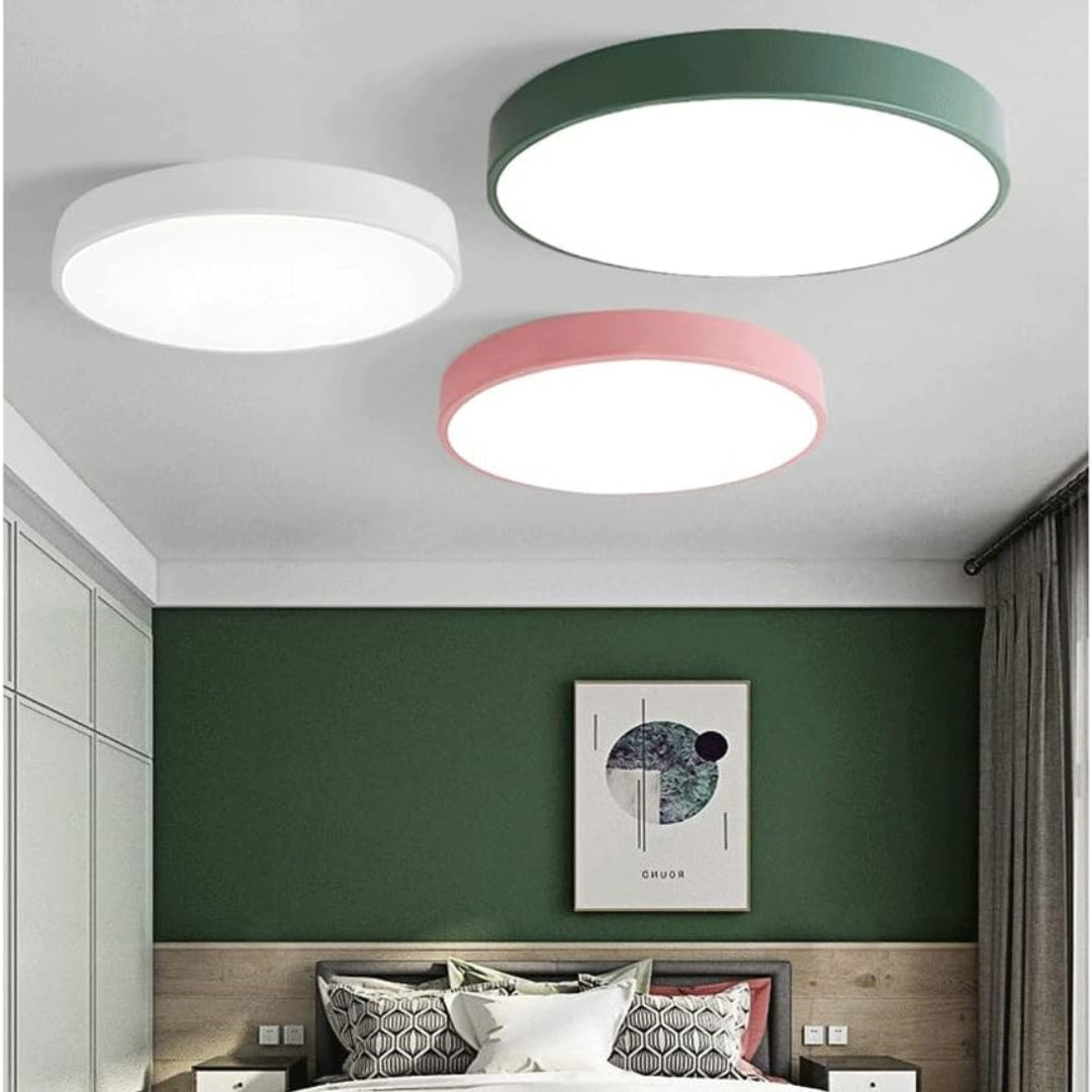Circular Flush Mount LED Ceiling Lights White D30cm*H5cm-18W NALANI