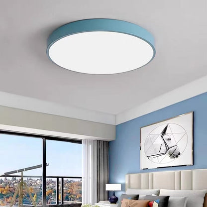 Circular Flush Mount LED Ceiling Lights Blue NALANI