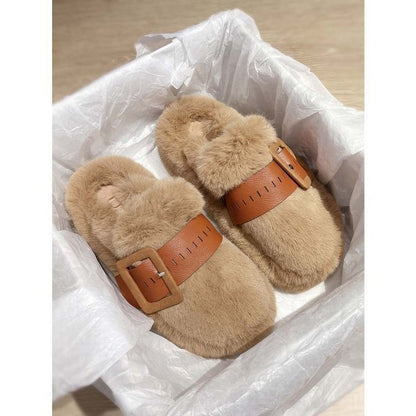 CALORA_ Dikke Zachte Slippers voor Vrouwen Herfst Winter Model