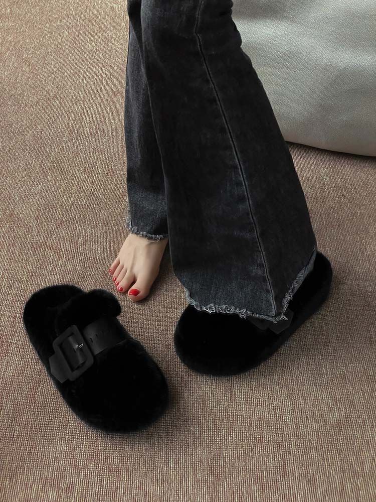 CALORA_ Dikke Zachte Slippers voor Vrouwen Herfst Winter Model