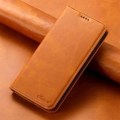 Premium Leather Wallet Case With Magnetic Card Holder NALANI