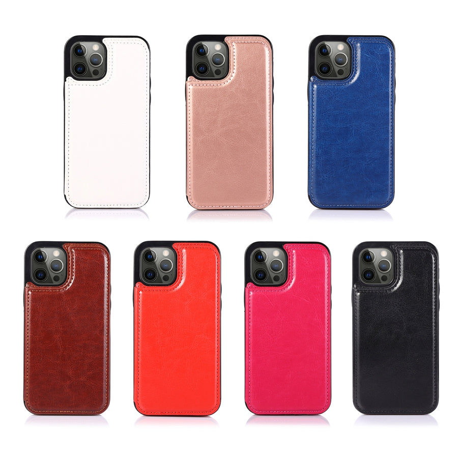 Luxury Leather Phone Case With Card Slots Magnetic Closure NALANI