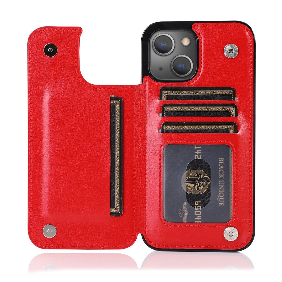 Luxury Leather Phone Case With Card Slots Magnetic Closure NALANI