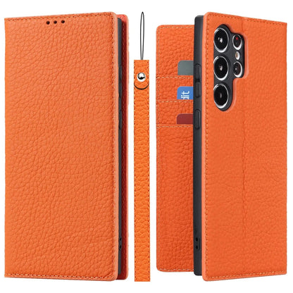 Premium Leather Wallet Case With Kickstand For S23 Ultra NALANI