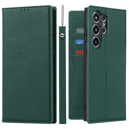 Premium Leather Wallet Case With Kickstand For S23 Ultra NALANI