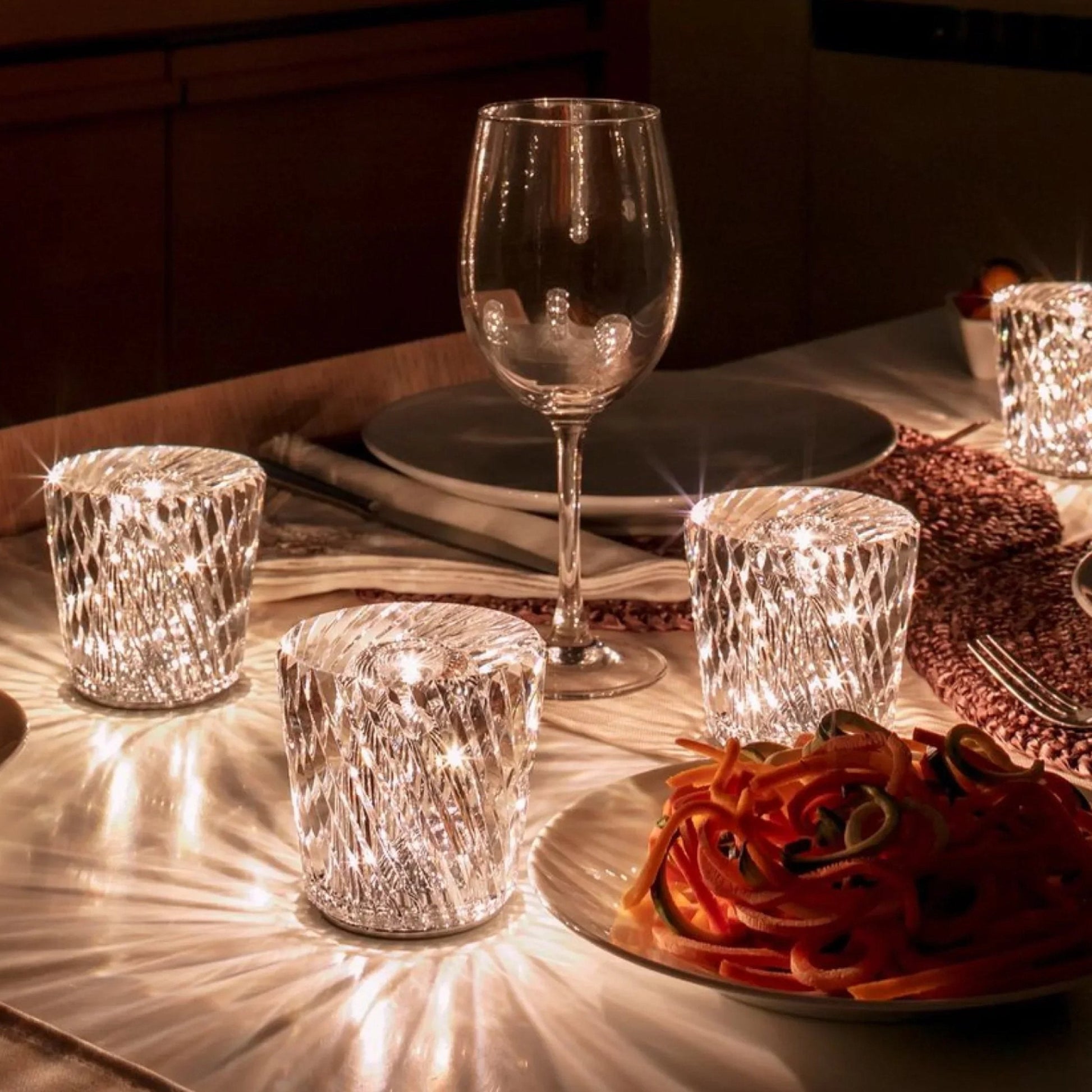 Luxurious Rechargeable Diamond Crystal LED Tile Lamp NaLani