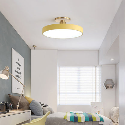 Modern Concise Circular LED Semi Flush Mount Ceiling Light 50cm NALANI
