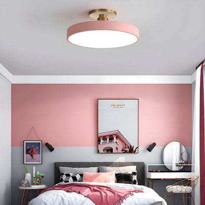 Modern Concise Circular LED Semi Flush Mount Ceiling Light 50cm NALANI