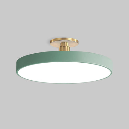 Modern Concise Circular LED Semi Flush Mount Ceiling Light 50cm NALANI
