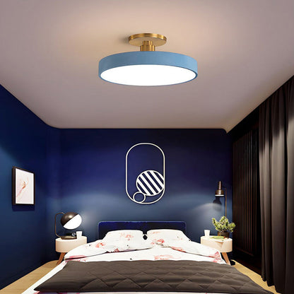 Modern Concise Circular LED Semi Flush Mount Ceiling Light 50cm NALANI