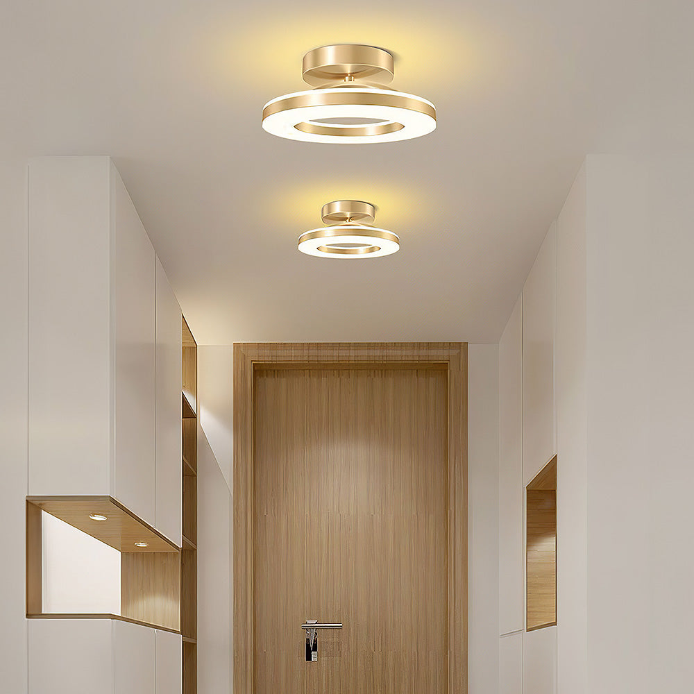 Modern Iron Hallway LED Ceiling Light for Elegant Ambiance NALANI