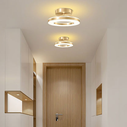 Modern Iron Hallway LED Ceiling Light for Elegant Ambiance NALANI