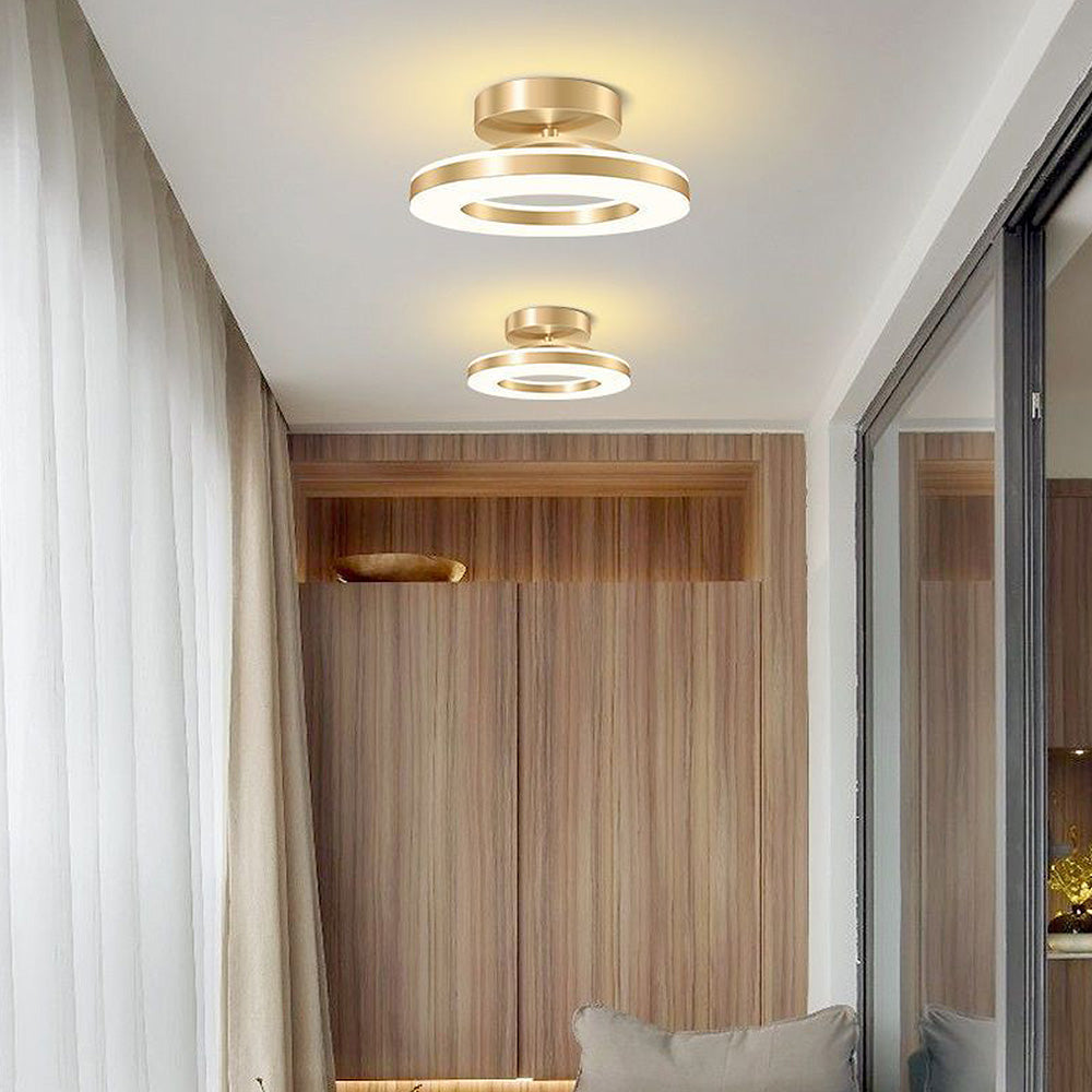 Modern Iron Hallway LED Ceiling Light for Elegant Ambiance NALANI