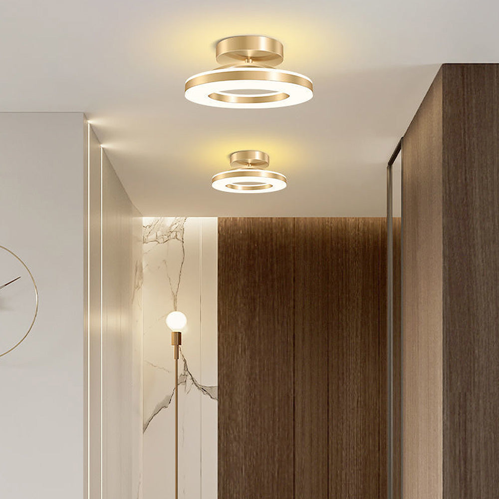 Modern Iron Hallway LED Ceiling Light for Elegant Ambiance NALANI