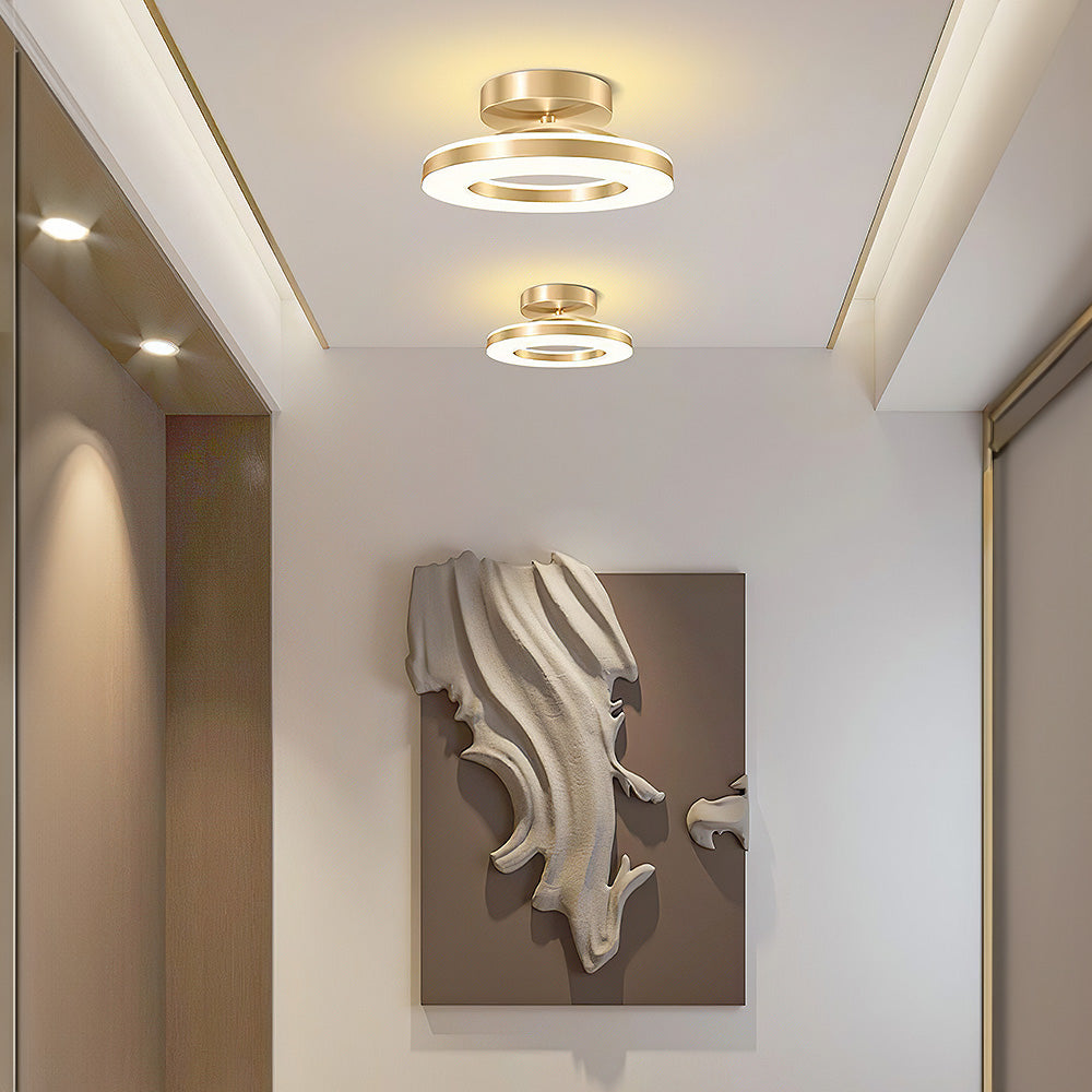 Modern Iron Hallway LED Ceiling Light for Elegant Ambiance NALANI