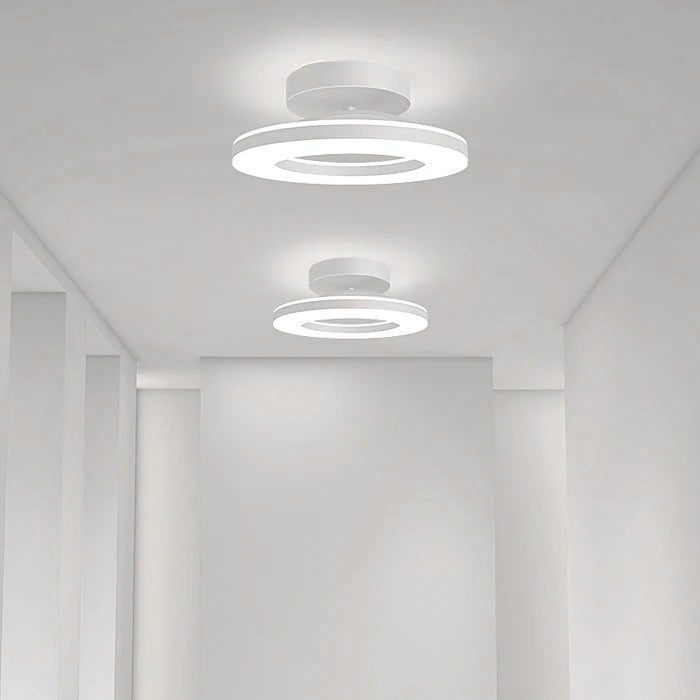 Modern Iron Hallway LED Ceiling Light for Elegant Ambiance White White Light NALANI