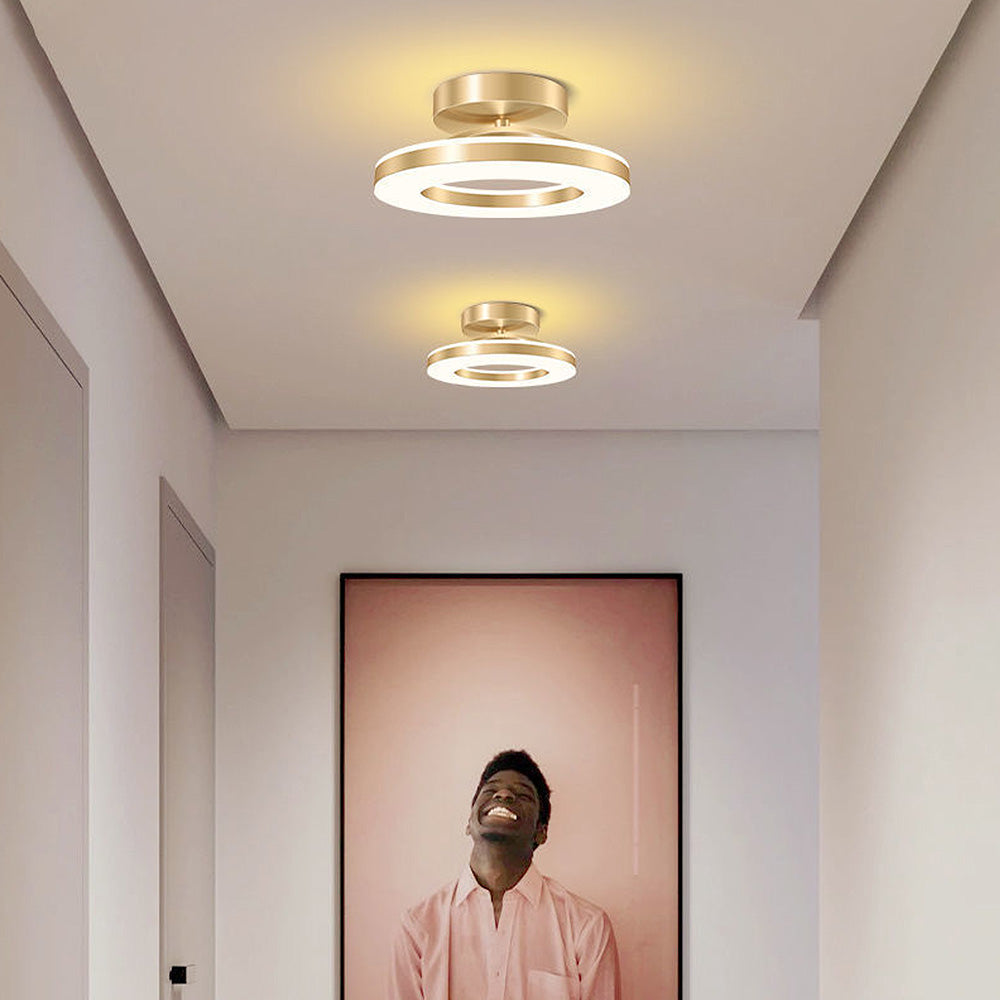 Modern Iron Hallway LED Ceiling Light for Elegant Ambiance NALANI
