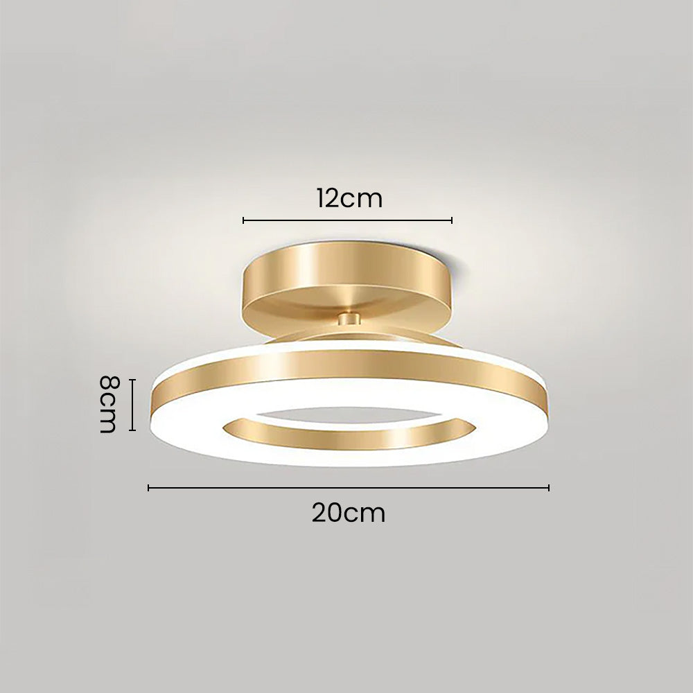 Modern Iron Hallway LED Ceiling Light for Elegant Ambiance NALANI