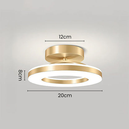 Modern Iron Hallway LED Ceiling Light for Elegant Ambiance NALANI