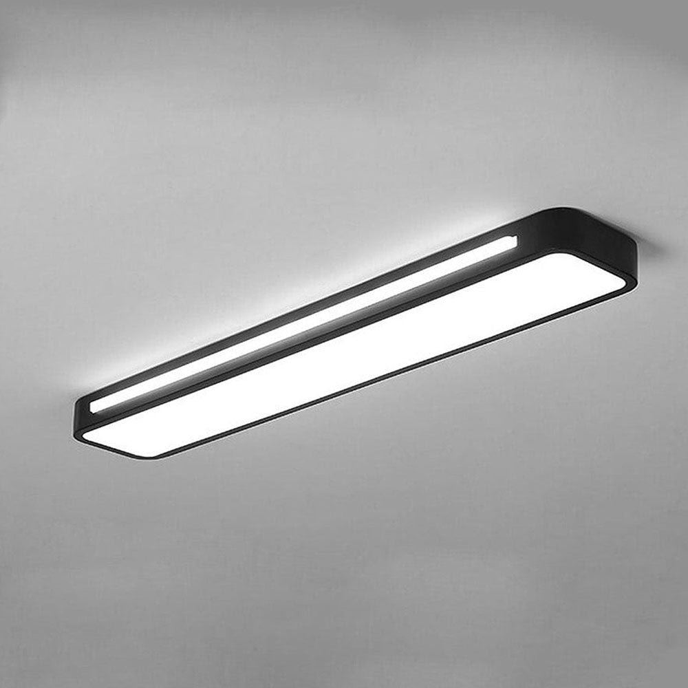 Modern Nordic Minimalist Long LED Ceiling Lighting for Your Home Black D78*H4CM White Light NALANI