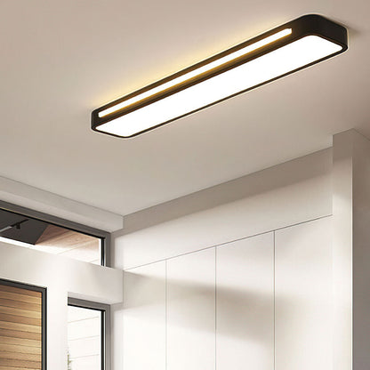 Modern Nordic Minimalist Long LED Ceiling Lighting for Your Home Black D78*H4CM NALANI