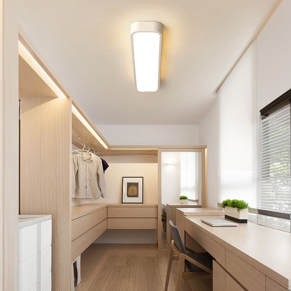Modern Nordic Minimalist Long LED Ceiling Lighting for Your Home White Neutral Light NALANI