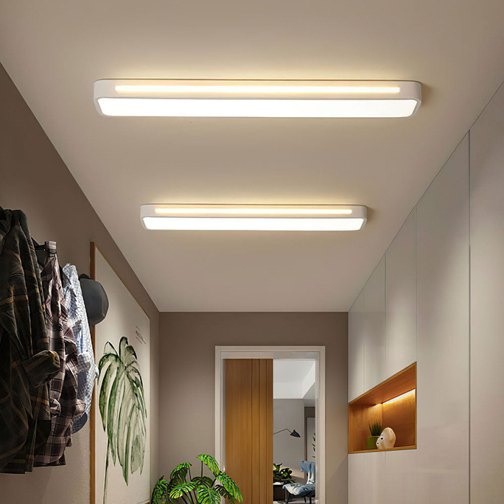 Modern Nordic Minimalist Long LED Ceiling Lighting for Your Home White Dimmable By Remote Control NALANI