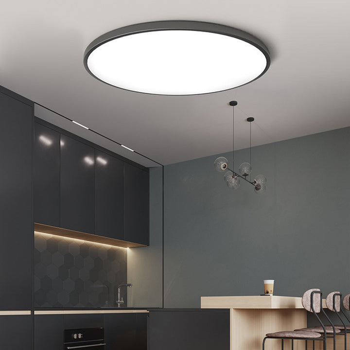 Modern Round LED Ceiling Light for Stylish Home Illumination Black NALANI