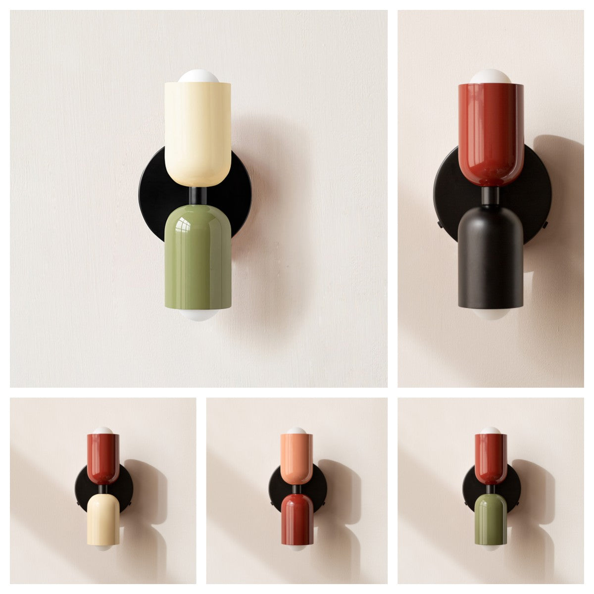 Modern Short Double Head Vintage Utility Room Wall Light Fixture NALANI