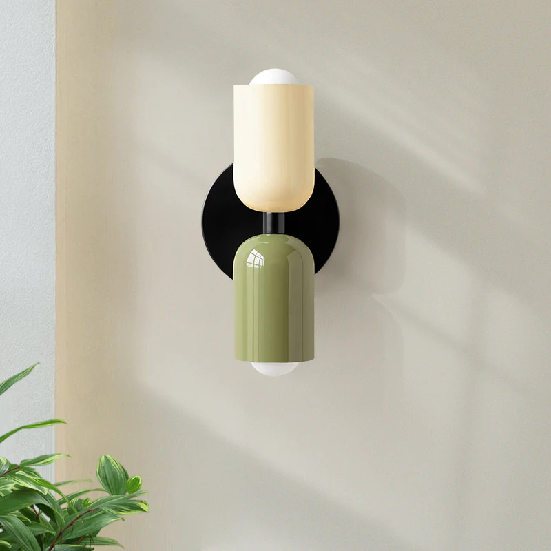 Modern Short Double Head Vintage Utility Room Wall Light Fixture NALANI