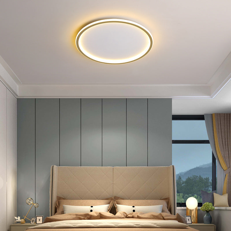Modern Ultra-thin Round Low Ceiling Light for Elegant Spaces Gold NALANI