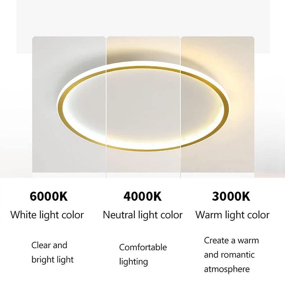 Modern Ultra-thin Round Low Ceiling Light for Elegant Spaces NALANI