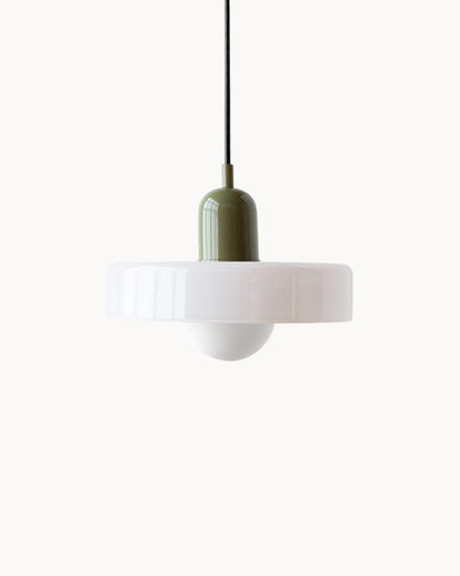 Navetti | Elegant loft lamp Adjustable 1.3M pendant light for your home dark green and white NALANI