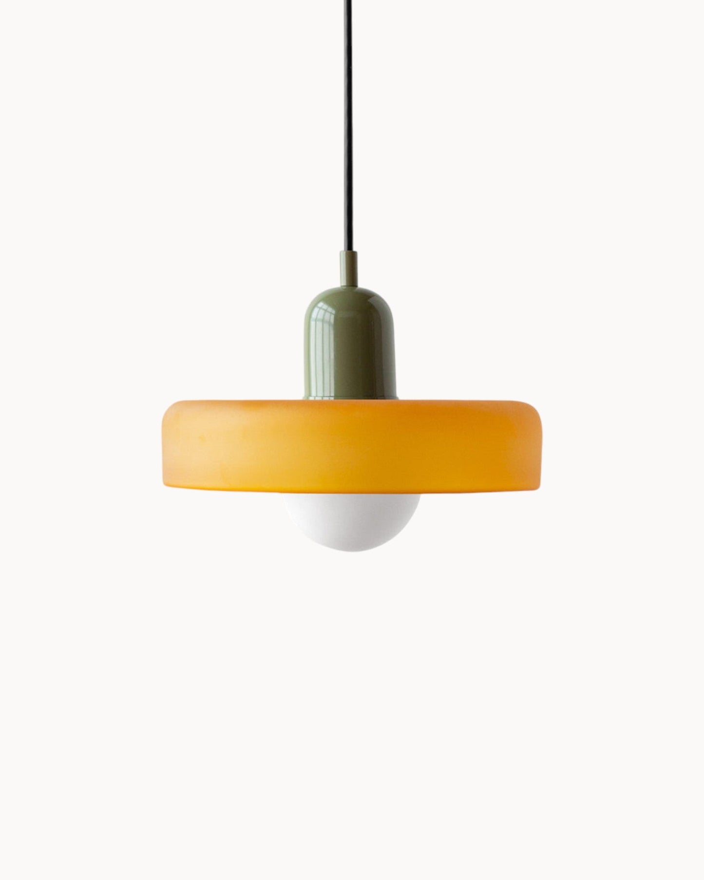 Navetti | Elegant loft lamp Adjustable 1.3M pendant light for your home dark green-orange NALANI