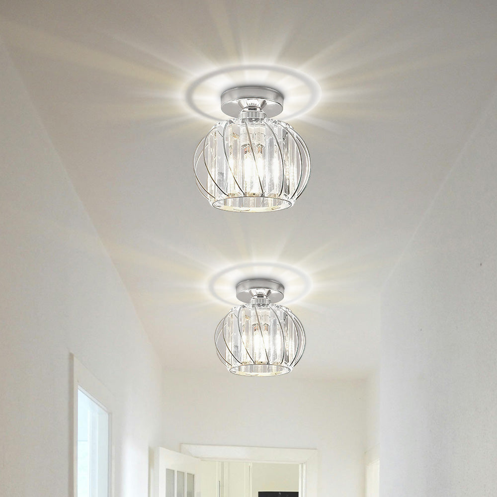 Nordic Luxury Glass Hallway Ceiling Lighting for Modern Spaces NALANI